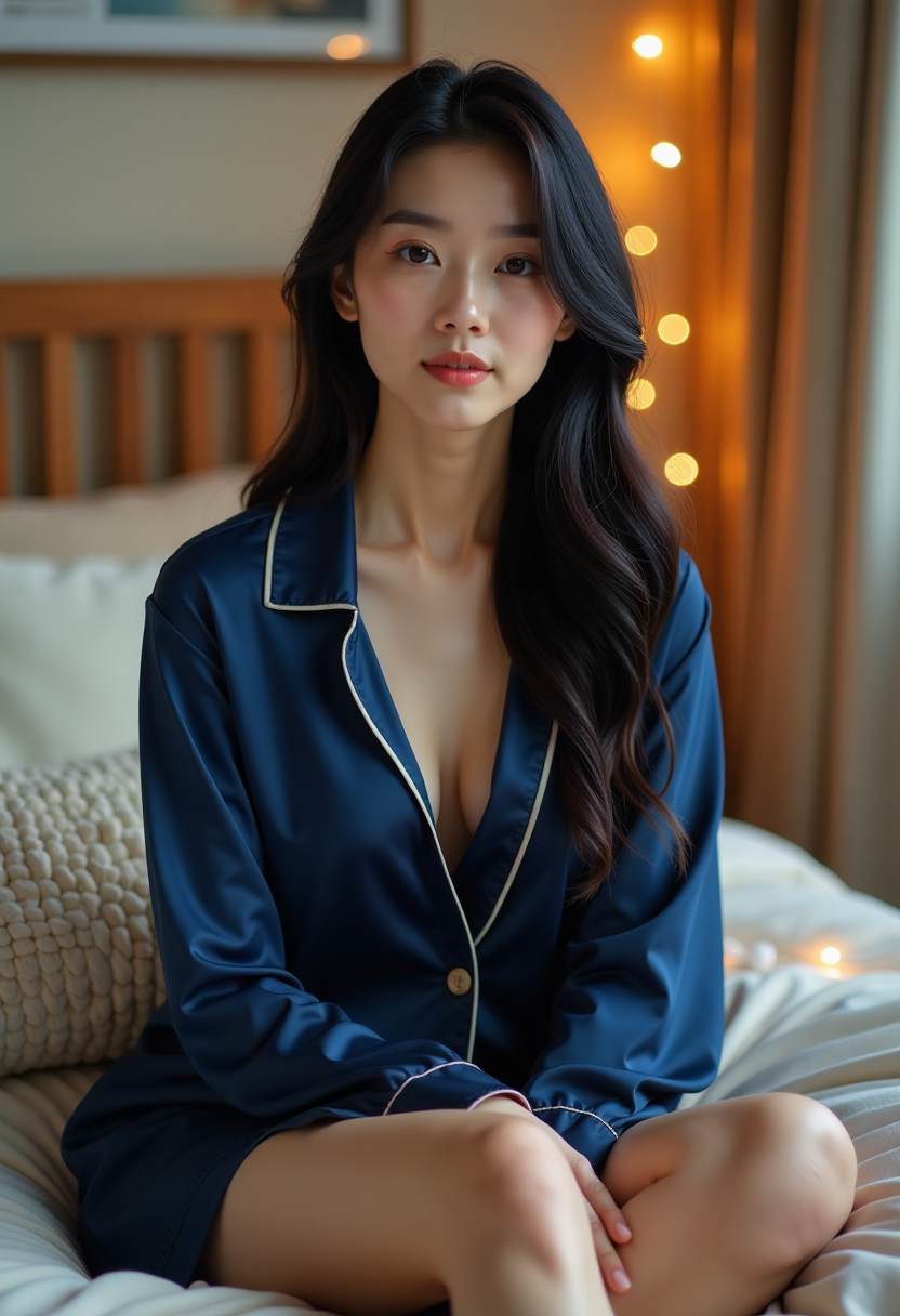 月下听风海报 月下抚琴
